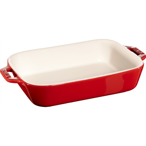 STAUB COOKING Prostokątny półmisek ceramiczny 1.1 ltr, czerwony - 2695851