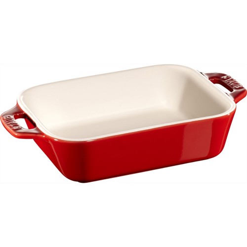 Prostokątny półmisek ceramiczny Staub - 400 ml, Czerwony - 2695852