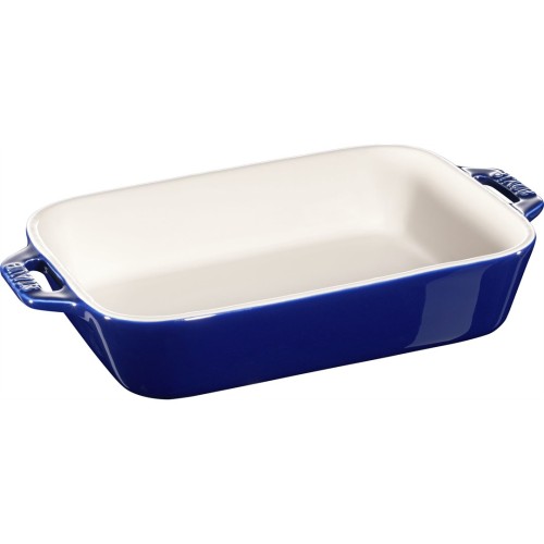 Prostokątny półmisek ceramiczny Staub - 1.1 ltr, Niebieski - 2695858