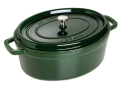 Garnek żeliwny owalny Staub - Zielony, 5.5 ltr - 1177844