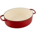 Garnek żeliwny owalny Ballarini Bellamonte - Czerwony, 5.5 ltr - 1777236
