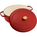 Garnek żeliwny owalny Ballarini Bellamonte - Czerwony, 5.5 ltr - 1777237