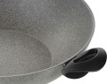 Wok granitowy indukcyjny z 2 uchwytami i pokrywką Ballarini Ferrara - 36 cm - 1313084