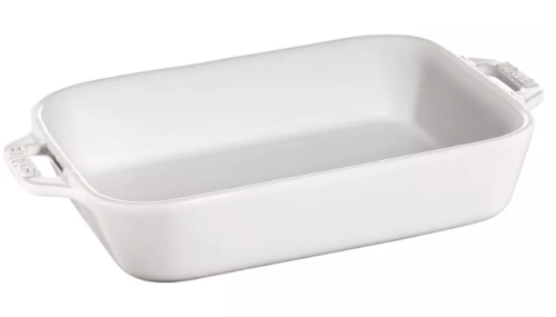 Prostokątny półmisek ceramiczny Staub - 4.5 ltr, Biały - 2695104