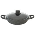Głęboka patelnia granitowa z 2 uchywtami i pokrywką Ballarini Murano - 24 cm - 1192024