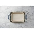 Zestaw 2 prostokątnych półmisków ceramicznych Staub - Antyczny turkusowy - 1180107