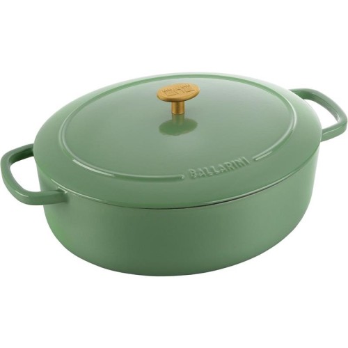 Garnek żeliwny owalny Ballarini Bellamonte - Zielony, 5.5 ltr - 2695118