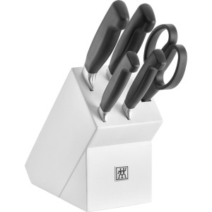 Zestaw 4 noży w bloku ZWILLING Four Star biały