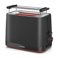 Bosch TAT3M123 toster 2 kaw. 950 W Czarny - 2696026