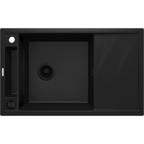 Zlewozmywak granitowy magnetyczny 1-komorowy z ociekaczem - 2696094