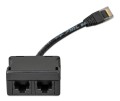 Rozgałęźnik RJ45 1xRJ45 męski/15cm/2xRJ45 żeński - 2696305
