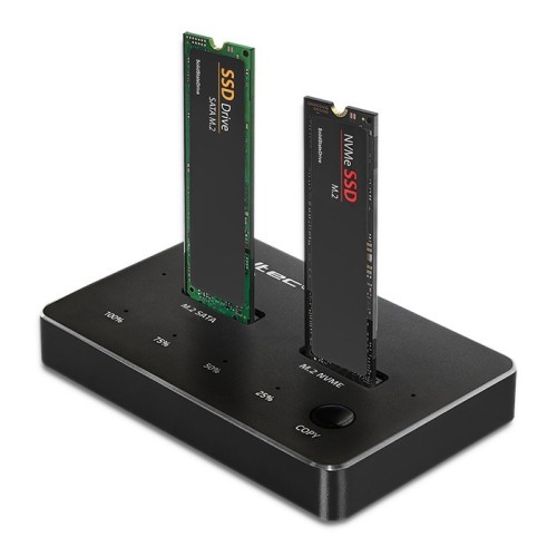 Stacja dokująca dysków SSD M.2 NVMe SATA USB-C DUAL 2 x 2TB - 2696580
