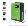 Hybrydowy inwerter solarny Qoltec Off-Grid 6KVA | 3,5kW | 100A | 24V | MPPT | Sinus - 1313983