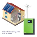 Qoltec Hybrydowy inwerter solarny Off-Grid 10KVA | 5,5kW | 100A | 48V | MPPT | Sinus - 1435185