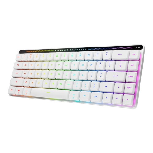 ASUS ROG Falchion RX Low Profile klawiatura Gaming USB + RF Wireless + Bluetooth QWERTZ Biały - 2696812