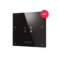 Smart panel Grenton / 4 pola dotykowe / wyświetlacz OLED / Wi-Fi / czarny szklany front - 1606367