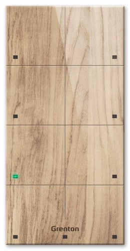 Panel dotykowy Grenton / 8 pól dotykowych / TF-Bus / jasny drewniany front - 2696950