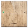 Panel dotykowy Grenton / 4 pola dotykowe / TF-Bus / jasny drewniany front - 2696953