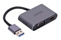 Adapter Unitek USB-A na HDMI i VGA, FullHD - 1156830