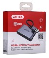 Adapter Unitek USB-A na HDMI i VGA, FullHD - 1156832