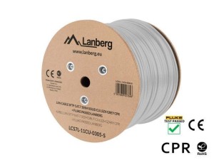 Lanberg LCS7L-11CU-0305-S kabel sieciowy Biały 305 m Cat7 S/FTP (S-STP)