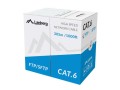 KABEL LAN FTP KAT.6 305M DRUT CU SZARY CPR + FLUKE PASSED LANBERG - 740433