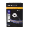 Qoltec Kabel sieciowy/skrętka UTP | CAT5E | 305m | PVC szary - 1323384