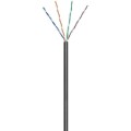 Kabel Skrętka Kat 5e UTP Drut 100m Czarna Zewnętrzna CCA - 1462750