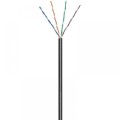 Kabel Skrętka Kat 5e UTP Drut 100m Czarna Zewnętrzna CCA - 1310084