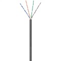 Kabel Skrętka Kat 5e UTP Drut 100m Czarna Zewnętrzna CCA - 1039865