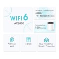TP-Link AX3000 Dual-band (2.4 GHz/5 GHz) Wi-Fi 6 (802.11ax) Biały 3 Wewnętrzne - 2351622