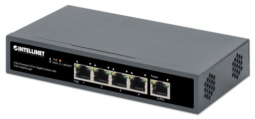 Switch Gigabit 5x PoE Passthrough zasilany PoE lub AC, 95W - 2697114