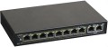 SWITCH POE PULSAR S108 10-PORTÓW (8xPoE + 2xUPLINK)  IEEE 802.3af/at, 48VDC / 30W/port (PoE+) 120W - 839748