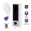 Qoltec Zamek szyfrowy dotykowy Proteus z czytnikiem linii papilarnych | RFID| kod | karta | brelok | dzwonek | IP68 | EM - 1428895