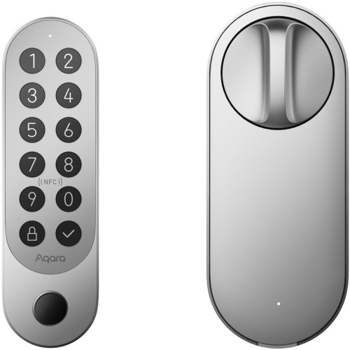 Aqara Smart Lock U200 Kit Srebrny, HomeKit, Thread, Bluetooth 5.1, NFC - 2696958