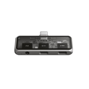 Mobilny adapter USB-C Satechi Mobile XR Hub z audio (1x USB-C 100W PD; 2.0 data i audio, 1x USB-C DP 1.4 4K@60Hz; 3.0 10 Gbps, 1x 3.5mm audio in/out) space gray