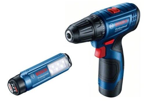 BOSCH.WKRĘTARKA GSR 120-LI 2x2,0Ah 30/14Nm +LAMPA GLI 12V-300 WALIZKA - 2698315