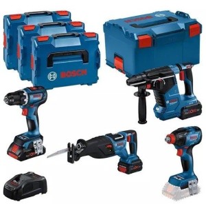 BOSCH.ZESTAW COMBO 18V (GSR 18V-90C +GDX 18V-210C +GBH 18V-24C +GSA 18V-28) 1xPC4,0Ah 2xPC5,5Ah …