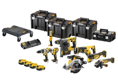 DEWALT.ZESTAW COMBO 18V DCK853P4T (DCD996 + DCF887 + DCS565 + DCS367 + DCS356 + DCH273 + DCG405 + DCL050) 4x5,0Ah 4x TSTAK WÓZEK - 2591912