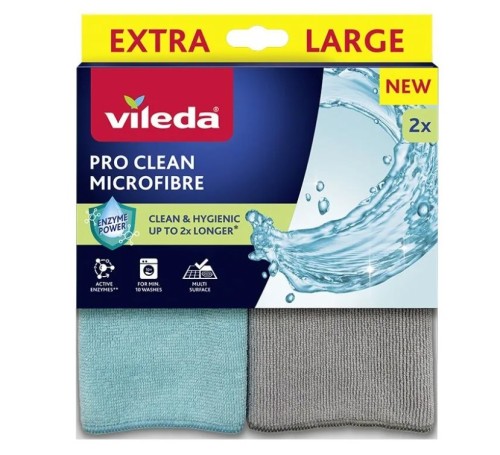 Ściereczka z mikrofibry z enzymami Vileda Pro Clean 2szt. - 2699765