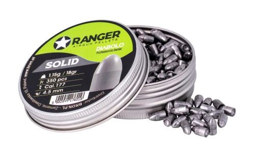 Śrut 4,5 mm RANGER Diabolo Professional Solid półokrągły 350 szt. 1,15 g - 2673131