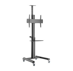Gembird TVS-70T-02 Aluminiowy stojak pod telewizor mobilny z kółkami, 37" - 70", czarny