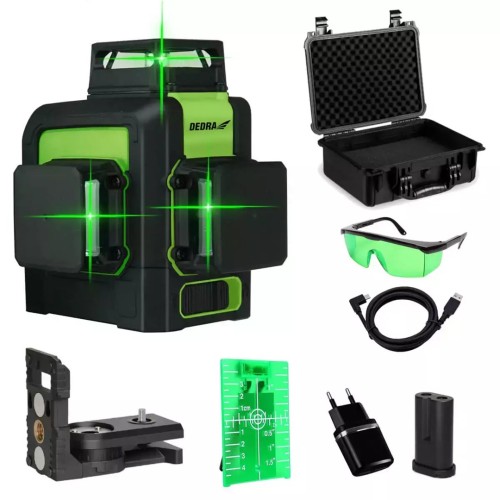 Laser powierzchniowy Dedra MC0904 zielony 30 m - 2690734