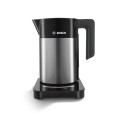 Bosch TWK7203 czajnik elektryczny 1,7 l 1850 W Czarny, Stal nierdzewna - 2701619