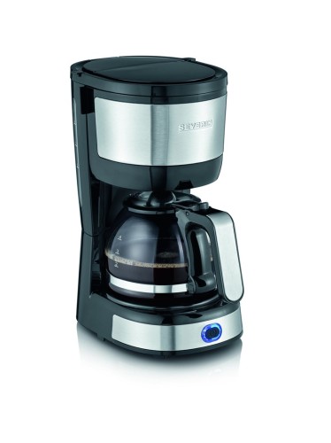 SEVERIN EKSPRES PRZELEWOWY DO KAWY INOX, POJ. DZBANKA 0,4 L, POJ. ZBIORNIKA 0,6 L, FILTR 1X2, PŁYTA GRZEWCZA, MOC 750W KA4808 - 2695016