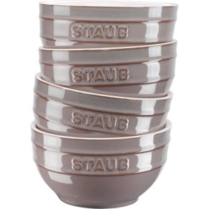 Zestaw 4 misek okrągłych STAUB 40508-148-0 - antyczny szary 14 cm