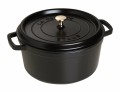Garnek żeliwny okrągły Staub - 400 ml, Czarny - 1689318
