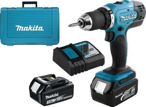 Wiertarko-wkrętarka akumulatorowa Makita DDF453RFE 42Nm 18V LXT z dwoma aku. 3.0Ah LI-ION walizka