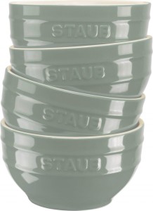 STAUB SERVING Zestaw 4 misek 12 cm, eukaliptusowy