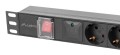 Lanberg PDU-05F-0200-IEC-BK rozdzielacz zasilania PDU 5 x gniazdo sieciowe 1U Czarny - 2666920